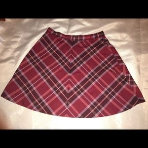 Silence + Noise (Urban Outfitters) Red Plaid Skirt